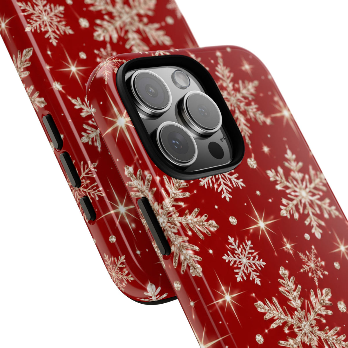 Red Snowflake Christmas Phone Case