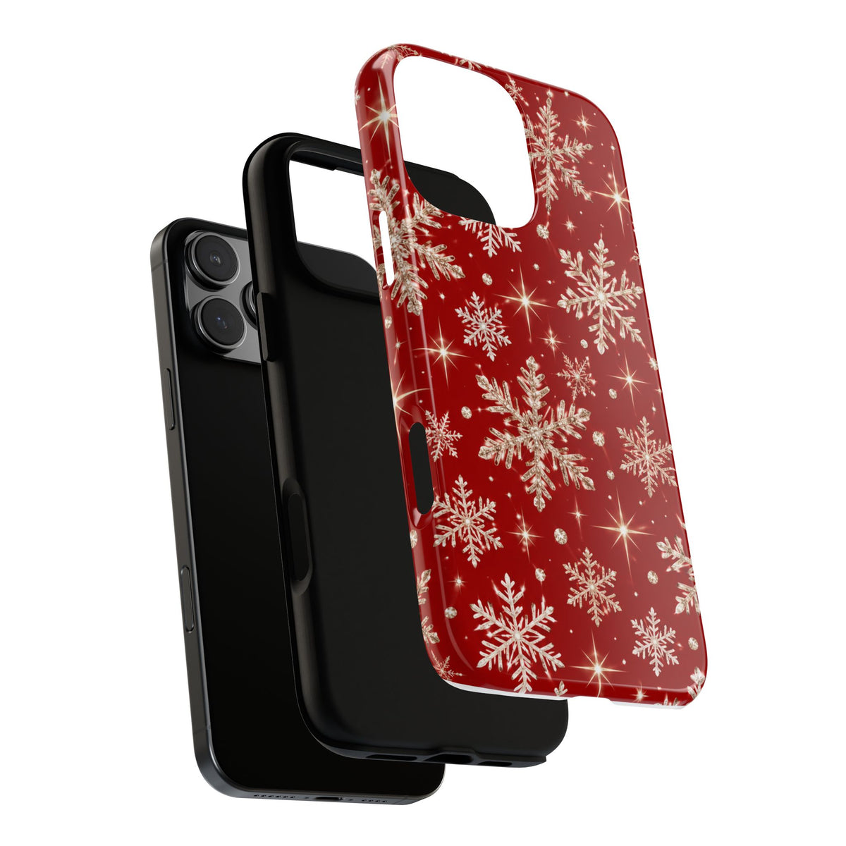 Red Snowflake Christmas Phone Case