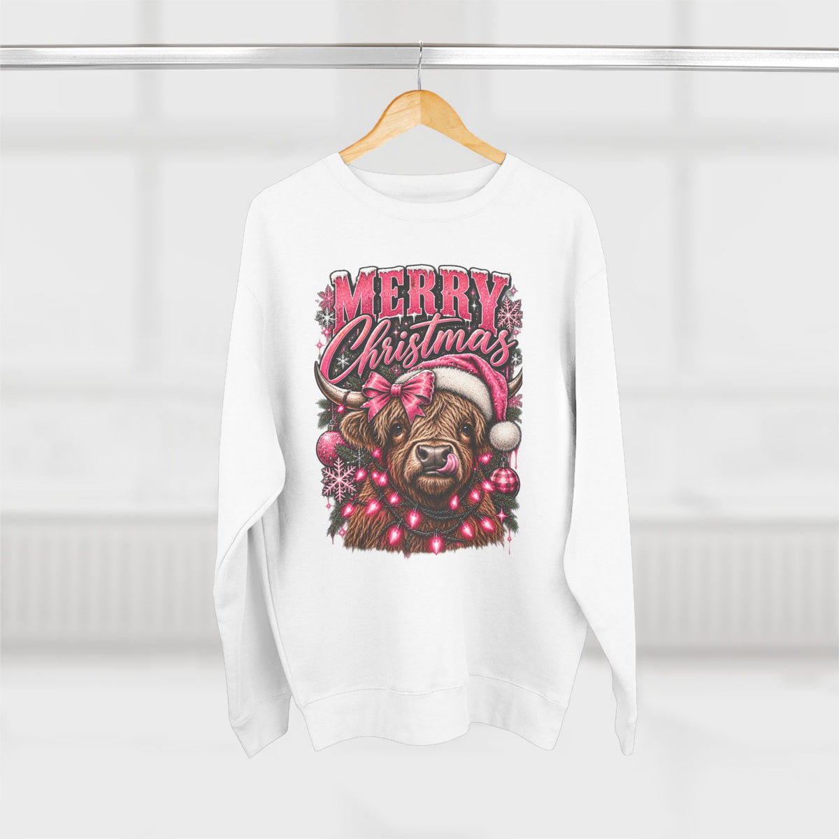 Merry Christmas & Sleighin’ It Daily Christmas Crewneck Sweatshirt
