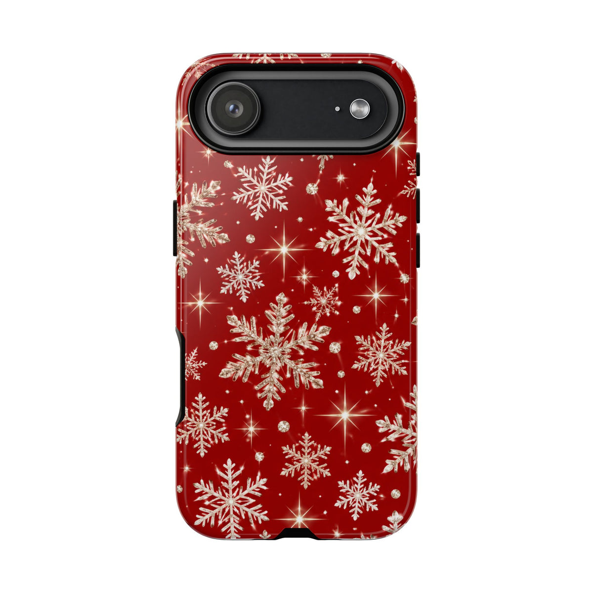 Red Snowflake Christmas Phone Case