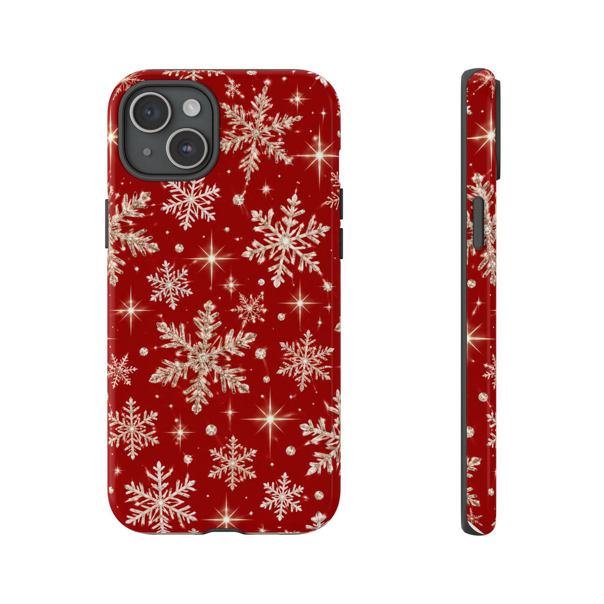 Red Snowflake Christmas Phone Case