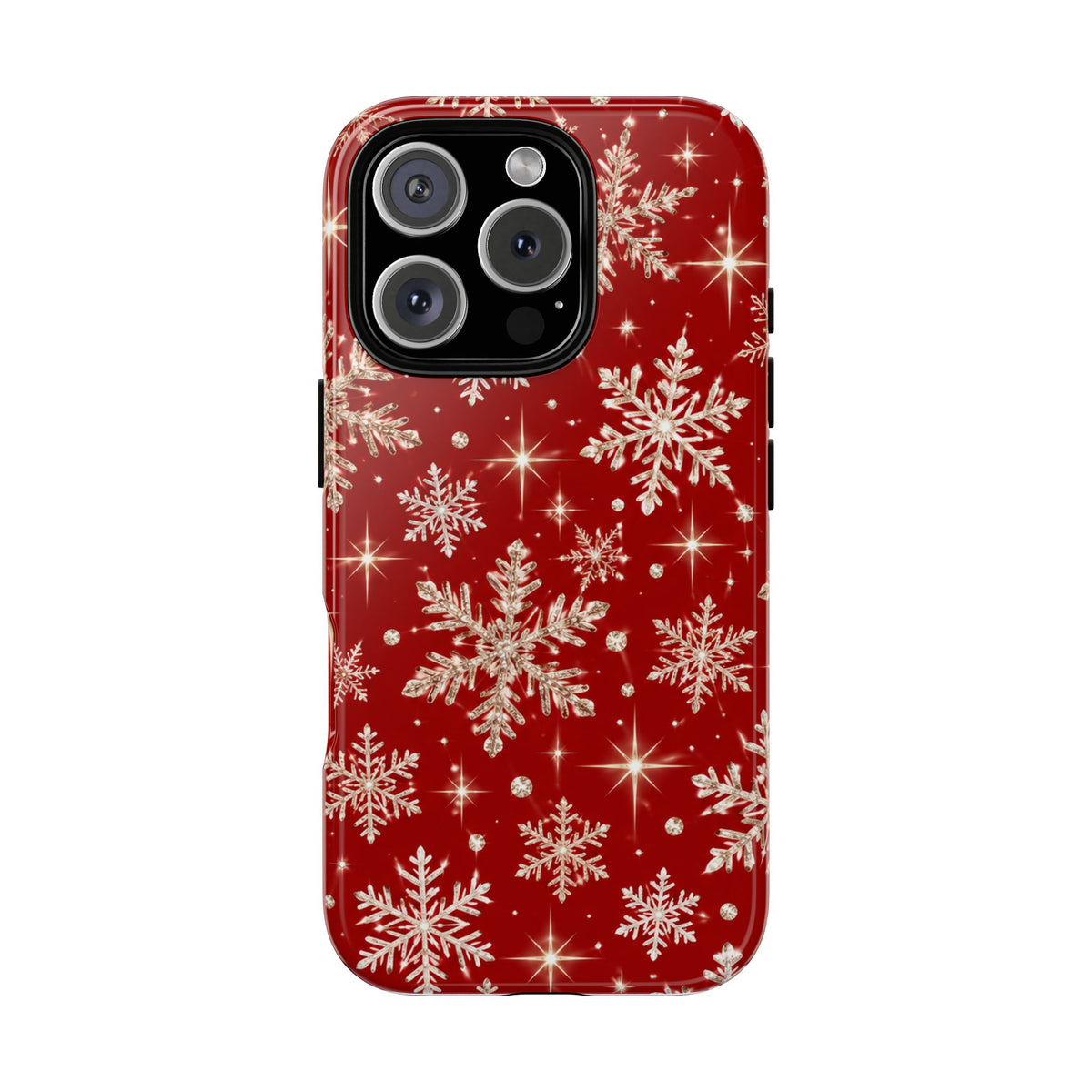 Red Snowflake Christmas Phone Case
