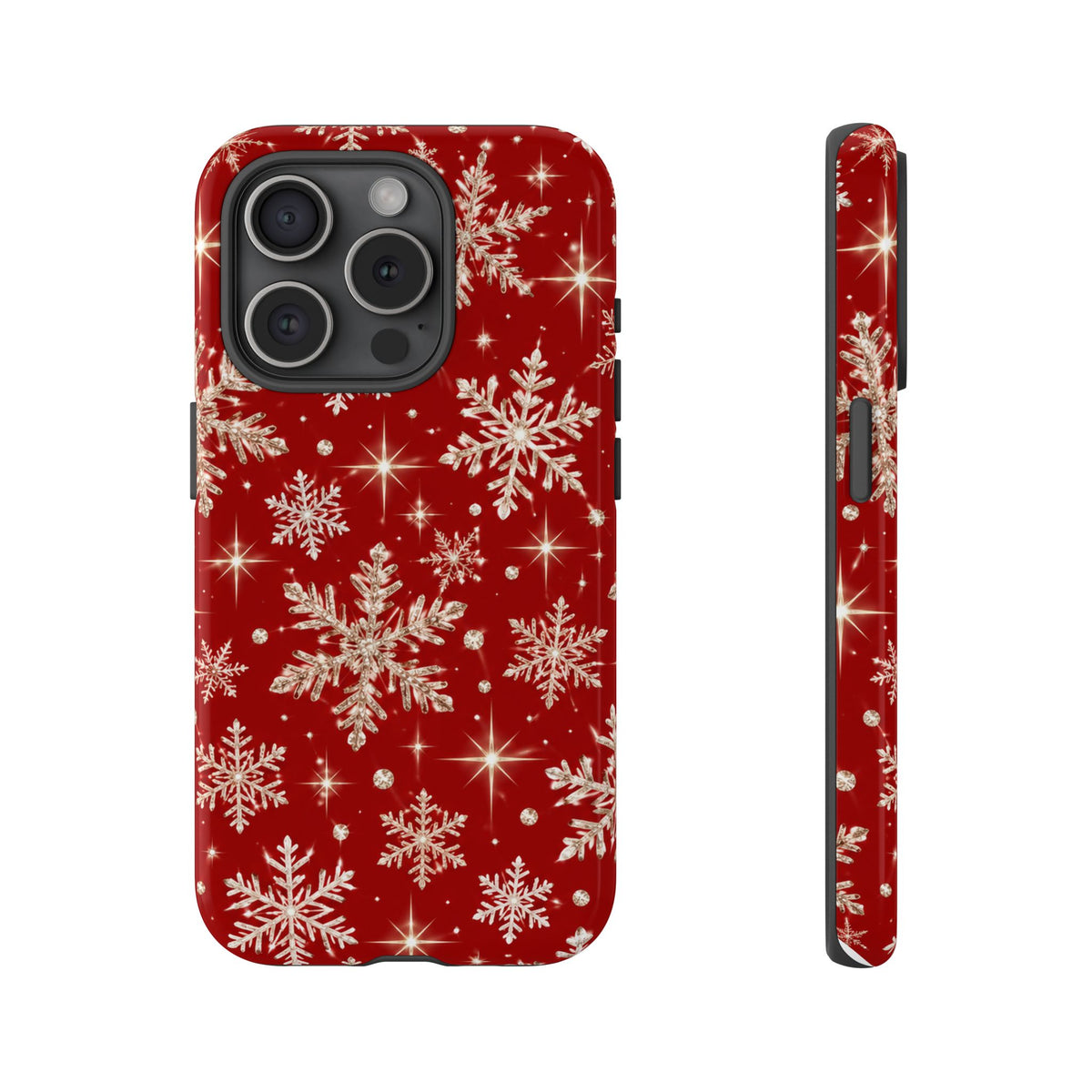 Red Snowflake Christmas Phone Case