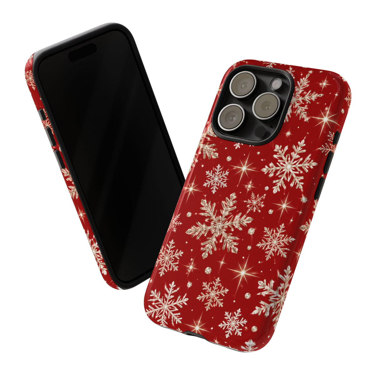 Red Snowflake Christmas Phone Case