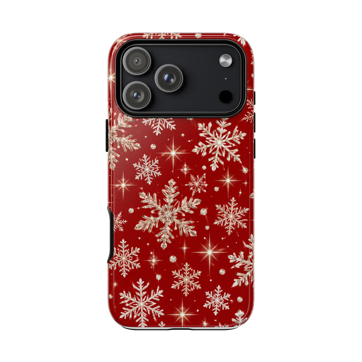 Red Snowflake Christmas Phone Case