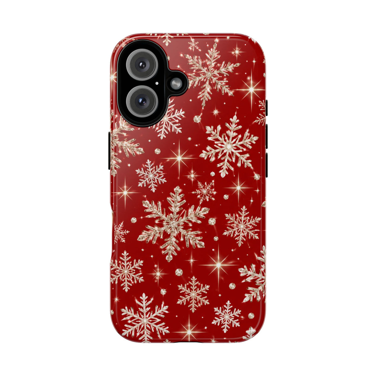 Red Snowflake Christmas Phone Case