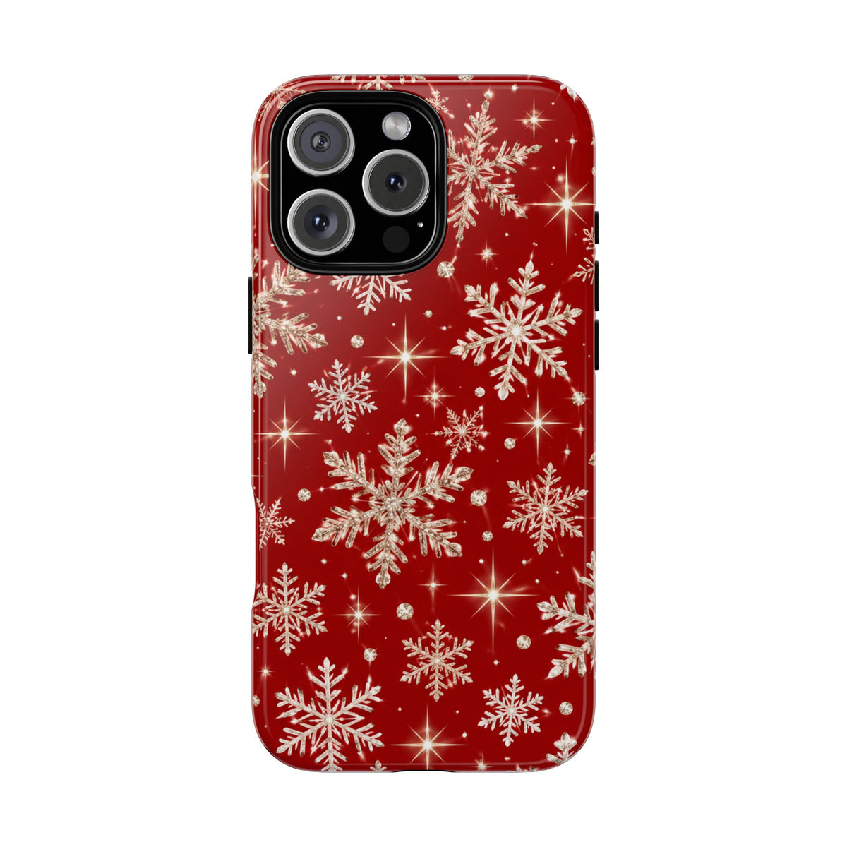Red Snowflake Christmas Phone Case